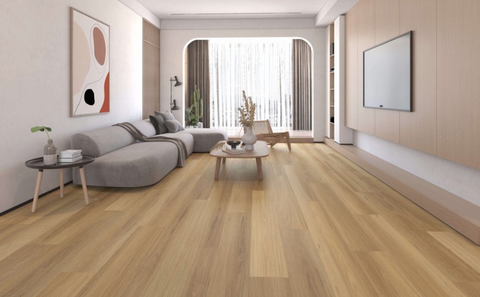 Blackbutt engineered timber flooring installed in a Gold Coast home