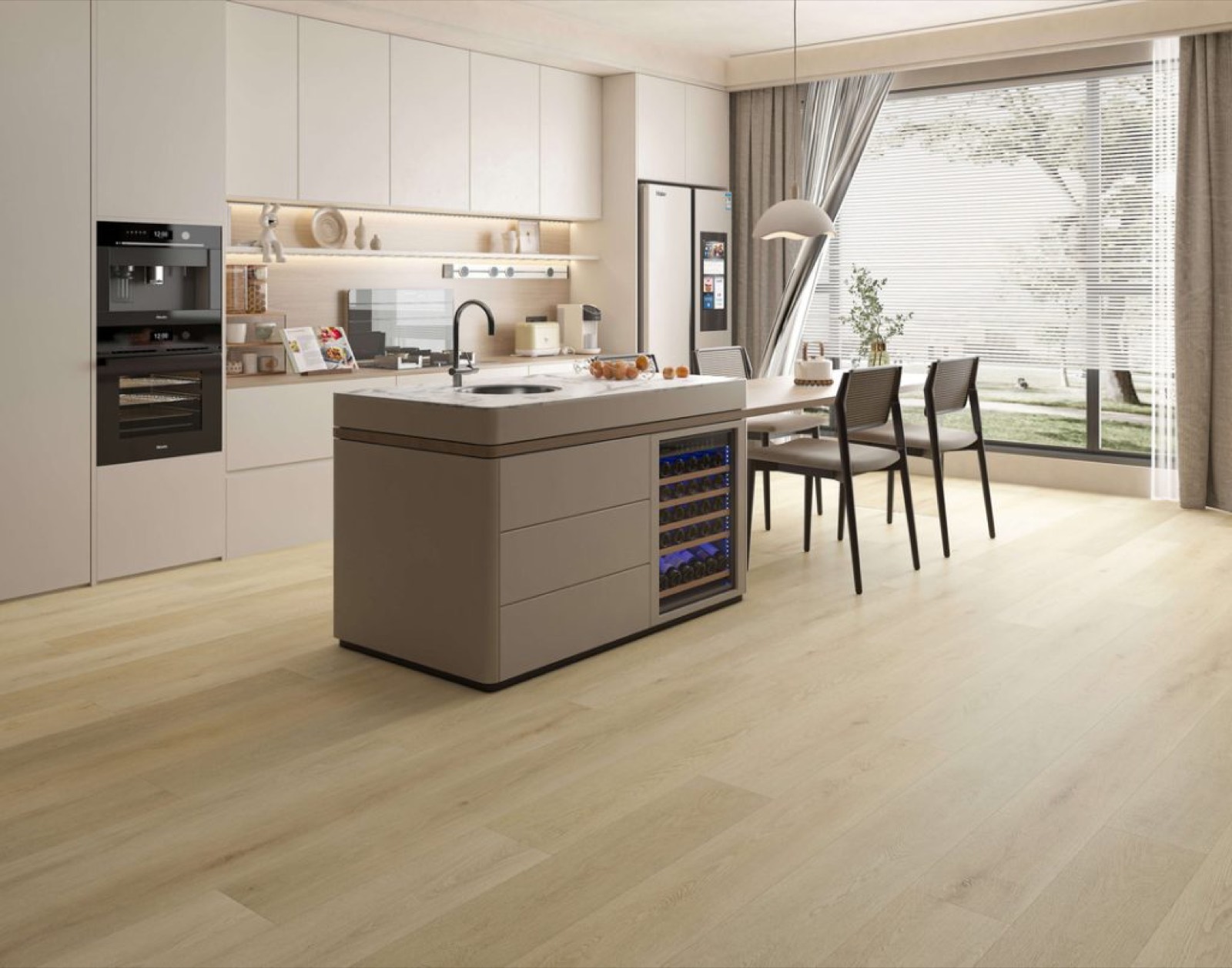 Heritage Natural Oak European Oak flooring in a real Gold Coast home, photographed by Harmony Timber Floors